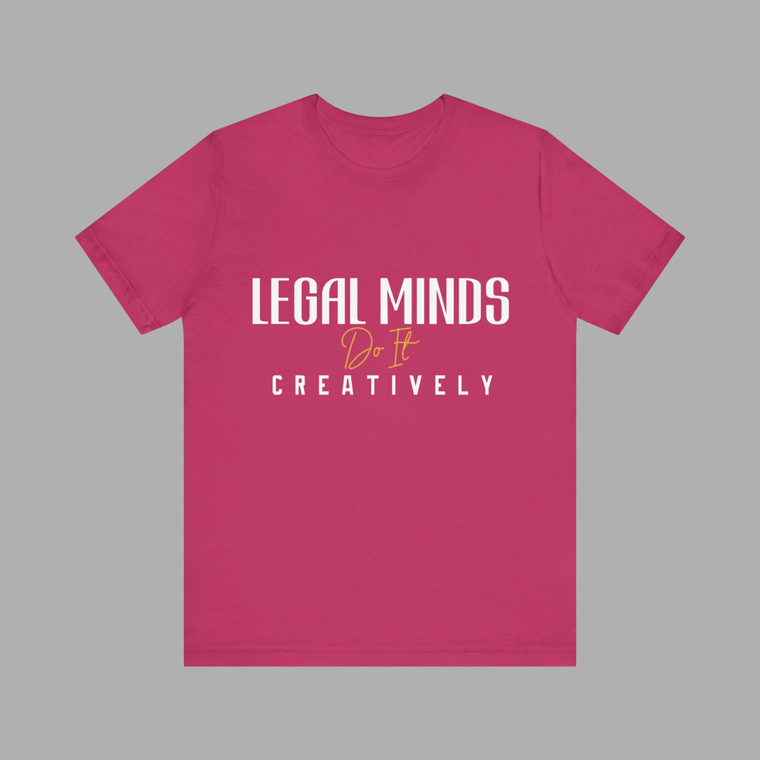 LEGAL Mind CREATIVE Black SHIRT- Half Sleeve Gift For Law Graduation Students