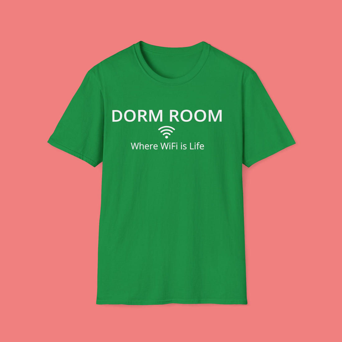 Wi Fi DORM ROOM Sleeping Tee SHIRT, Internet College Chamber Student Fidelity Tee Shirt