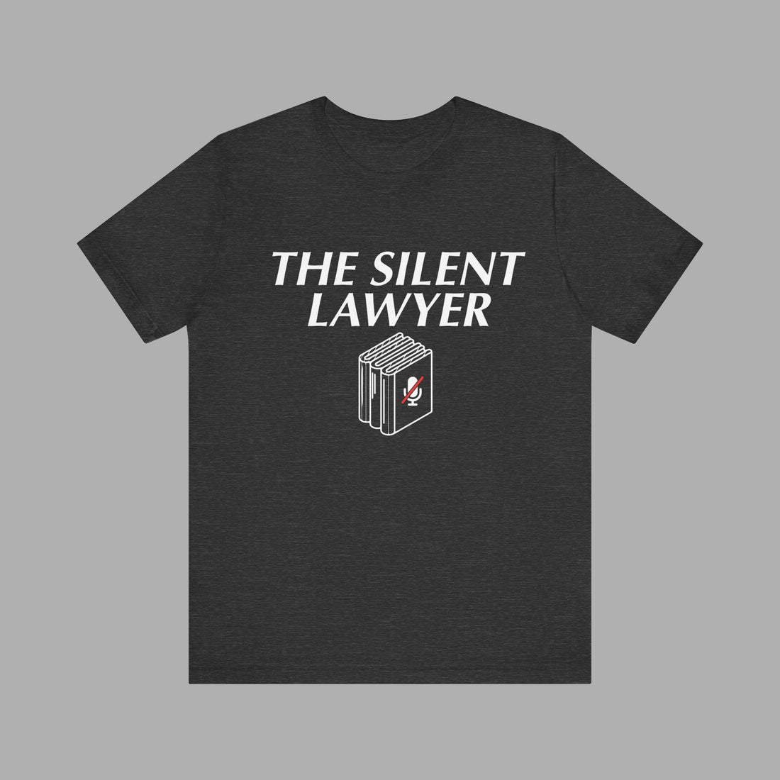 The SILENT LAWYER book BLACK tee Shirt , Minimalistic Lawyer Shirt Gift For Lawyer