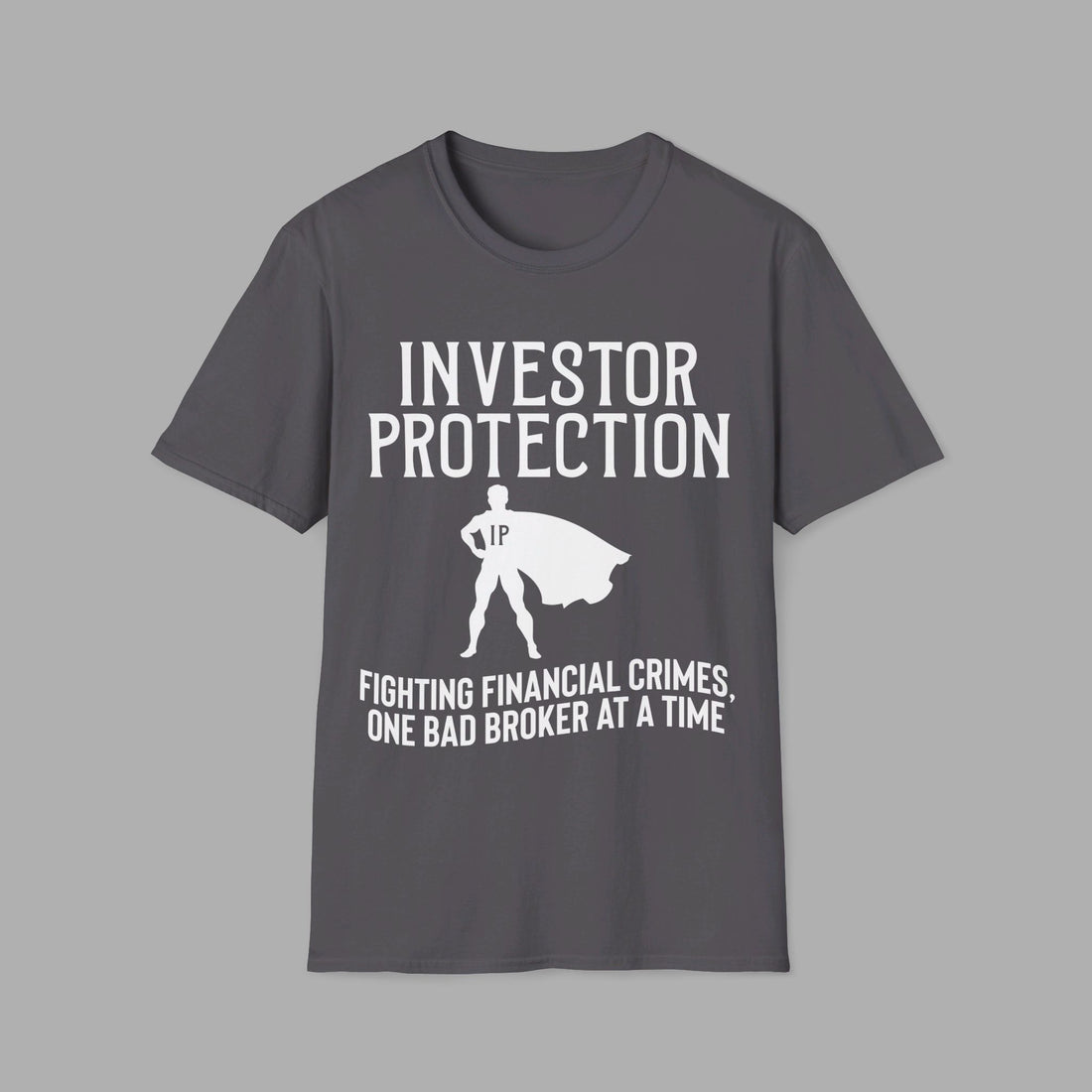 Financial BLACK Crime Protection TEE SHIRT , Positive Superhero Investor Cool Tee Shirt For Birthday Gift