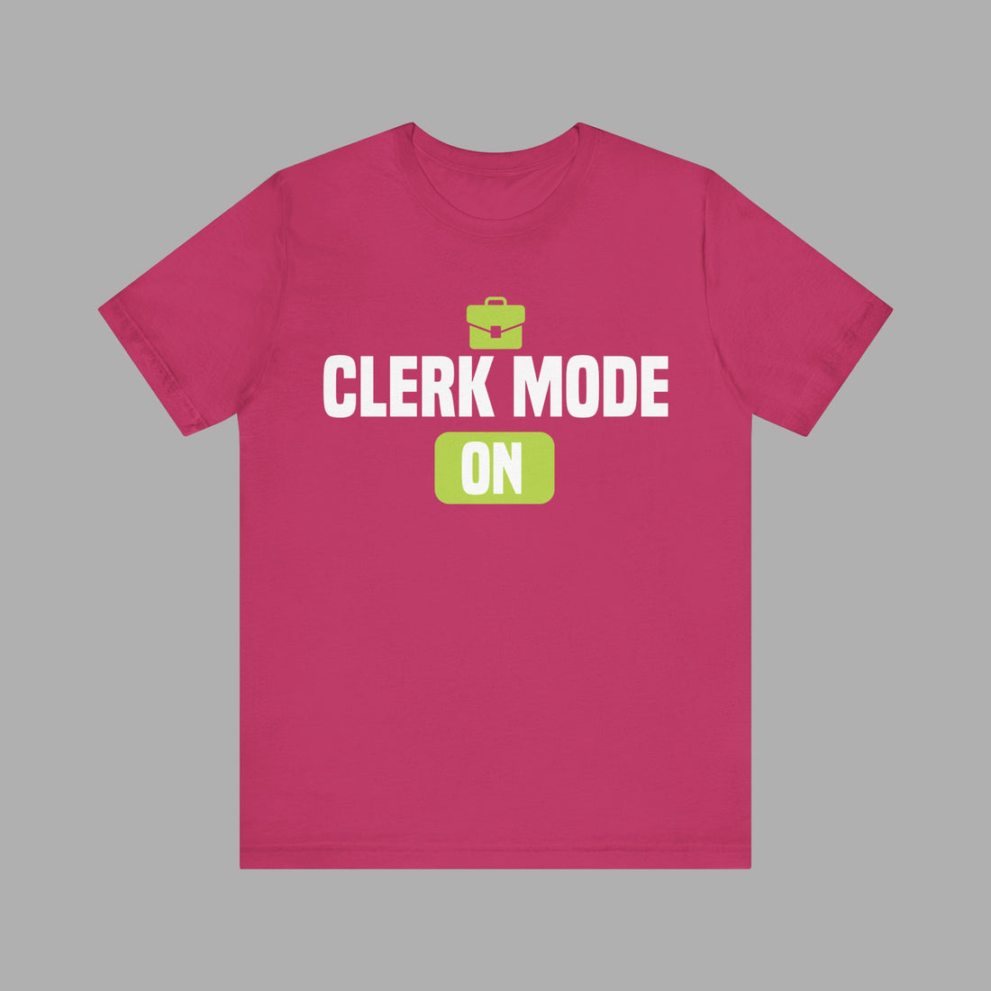 Legal CLERK Good VIBES Eco Friendly TEE, Sustainable Fashion & Clerk Mode on Stylish Crewneck T Shirt